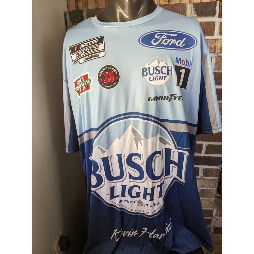 Kevin Harvick Stewart-Haas Racing Busch Pit Crew Replica Shirt Size 2XL A+